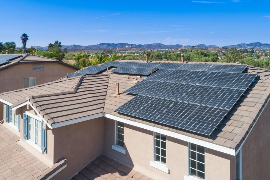 panel solar installed